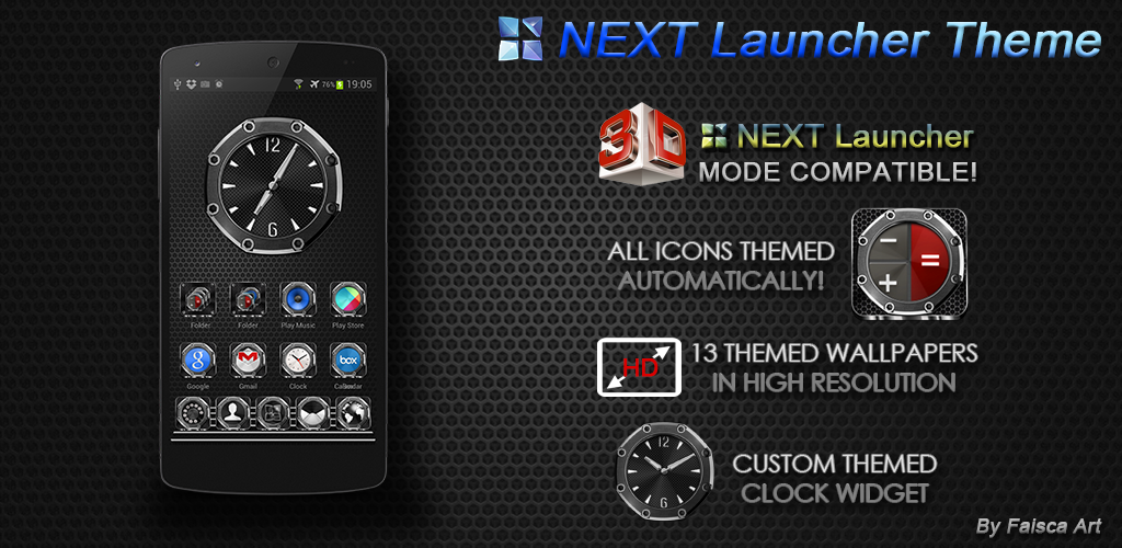 Faisca Art Themes Precision 3d Next Launcher Theme
