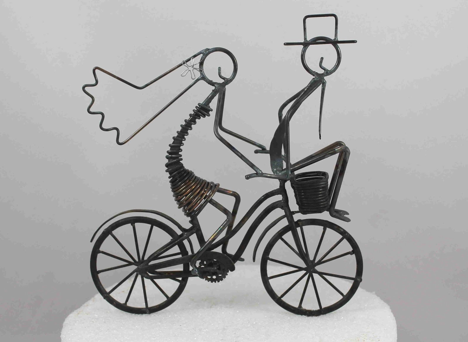 Wire Bicycle Wedding Cake Topper Wire Bicycle Wedding Cake Topper