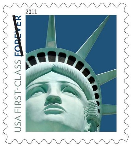 statue of liberty stamp 2011. statue of liberty stamp. of