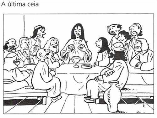 santa ceia lord s supper catequizar e colorir