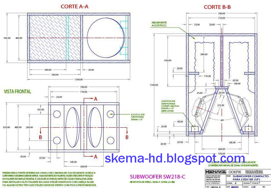ukuran box speaker skema elektronik