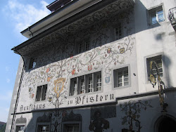 A painted building