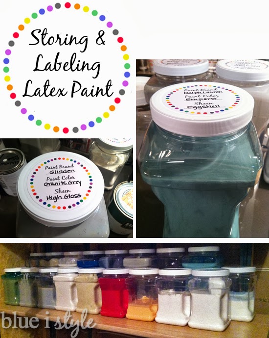 with style} Project Paint Storage and a Free Printable