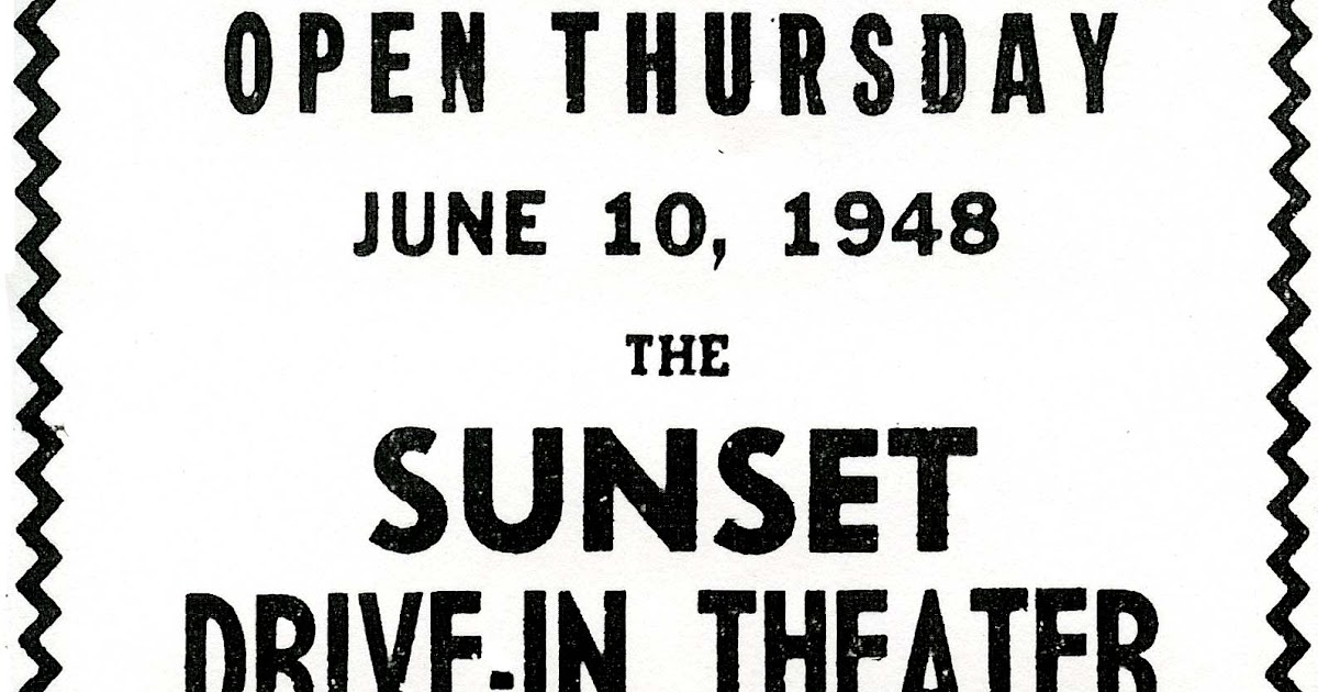 Old Time Erie Sunset DriveIn Waterford, PA First Movie 1948