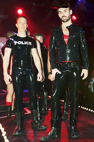 Sweet latex gaysex party