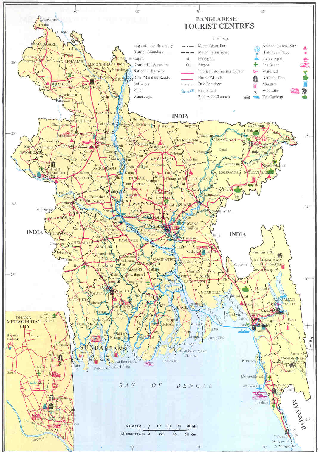 District map of bangladesh