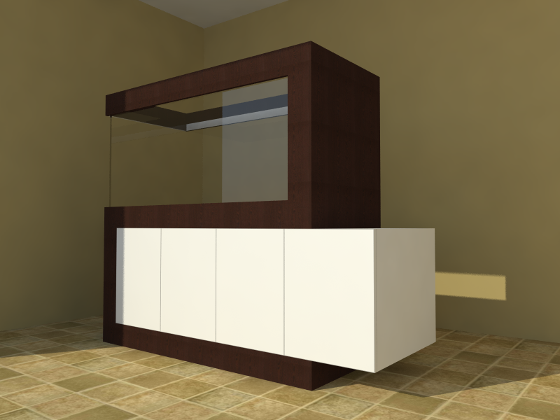 akvaryum dizayn merkezi adm 3006 modelimizin venge beyaz uygulamasi