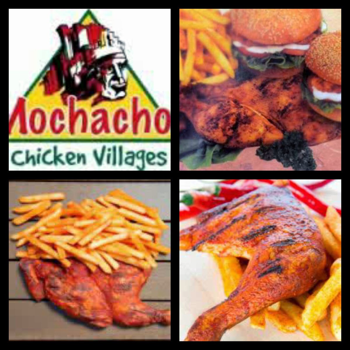 Mama taught me well.... mock Mochachos Chicken, Burgers & Chips