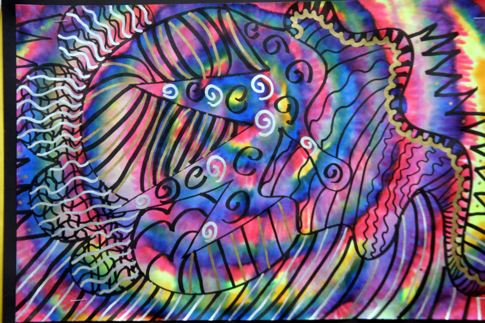 Splish Splash Splatter TyeDye Line Designs