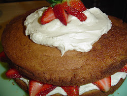 French Country Cake with Strawberries