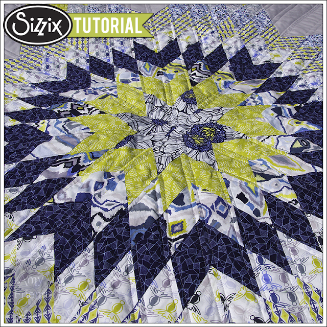 Sizzix Die Cutting Tutorial: Luxe In Bloom Lone Star Quilt by Amy Friend Sizzix Die Cutting Tutorial: Luxe In Bloom Lone Star Quilt by Amy Friend