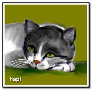 Koty namalowane komputerowo: