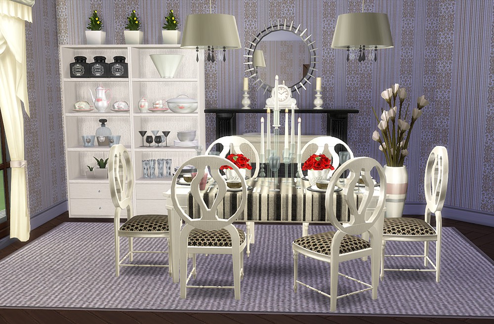 Corporation "SimsStroy" The Sims 4. Dining room sets "Festive reception"