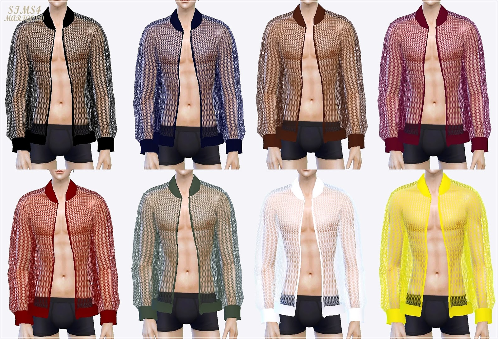 Accessory Mesh Jacket for Males & Females by Marigold. 