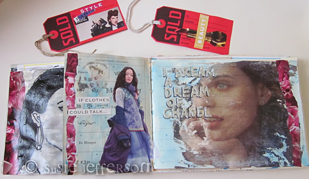 1st Floor Flat THE MAGIC OF SHOPPING journal pages