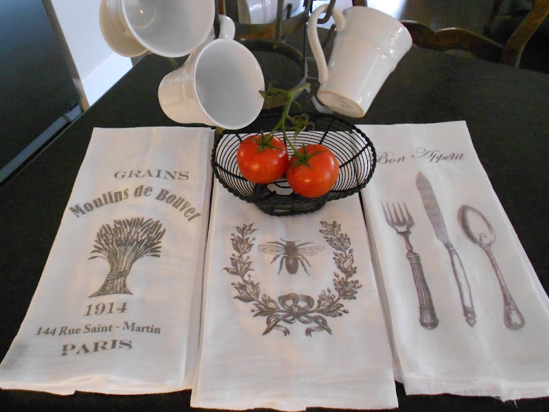 My Faux French Chateau Easy to Make French Tea Towels!