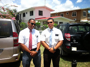 Elder Coelho and I in George tong, Guyana.