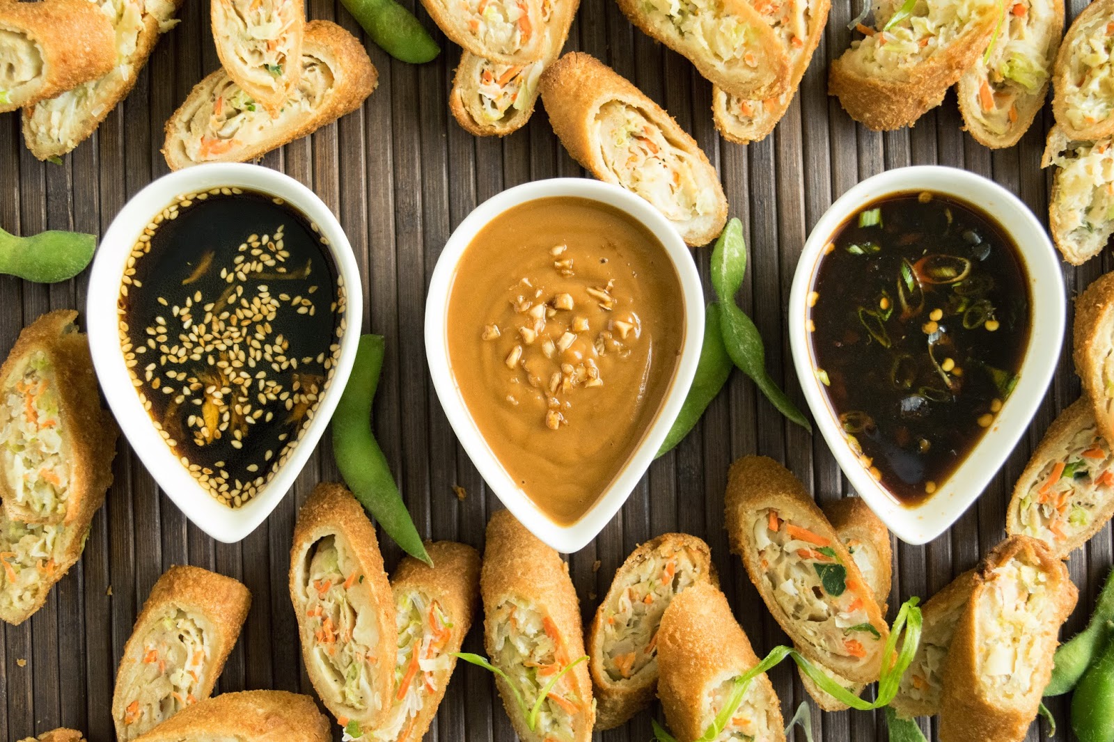 Trio of Asian dipping sauces by Fuschi CulinaryGinger
