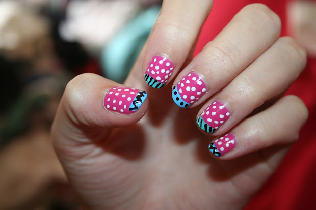 handee nail tips pop art nails