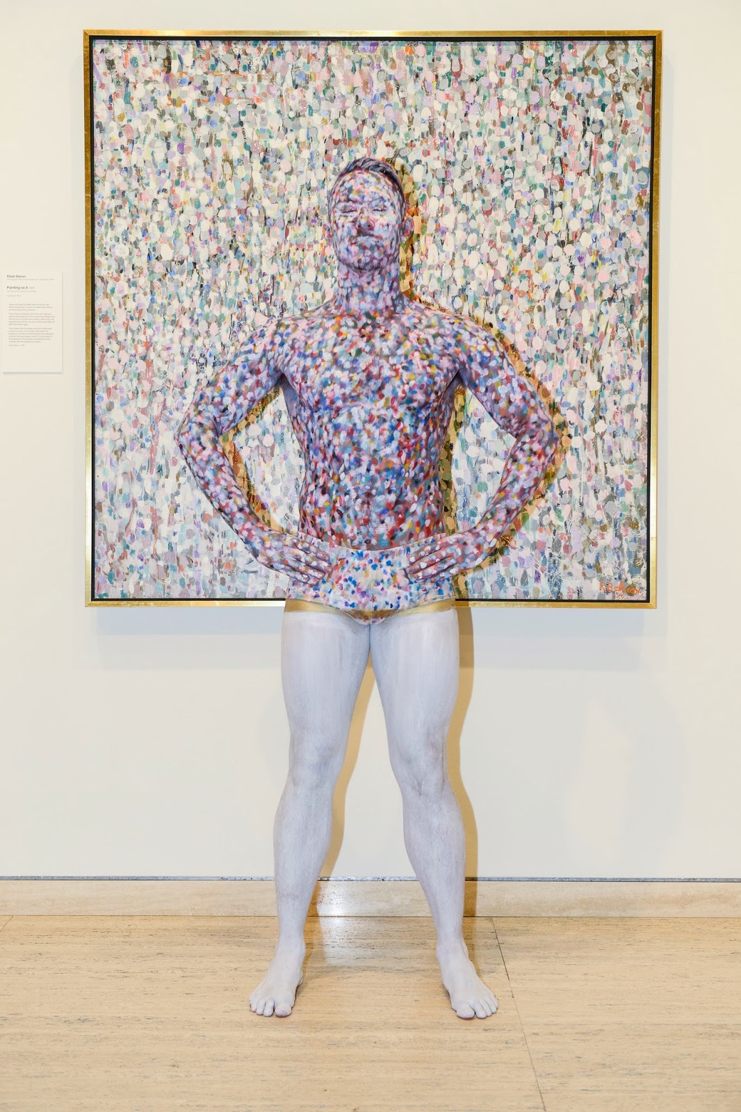 Human Statue Bodyart Bodypainting in Sydney Art Gallery of NSW, REA AWARDS