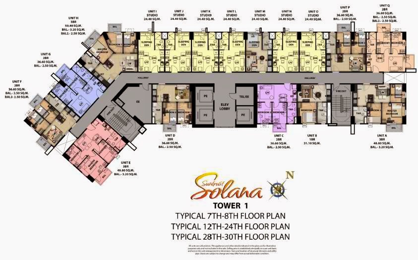 Tower 1 Floor Plan Solana Condominium Tower 1 Floor Plan