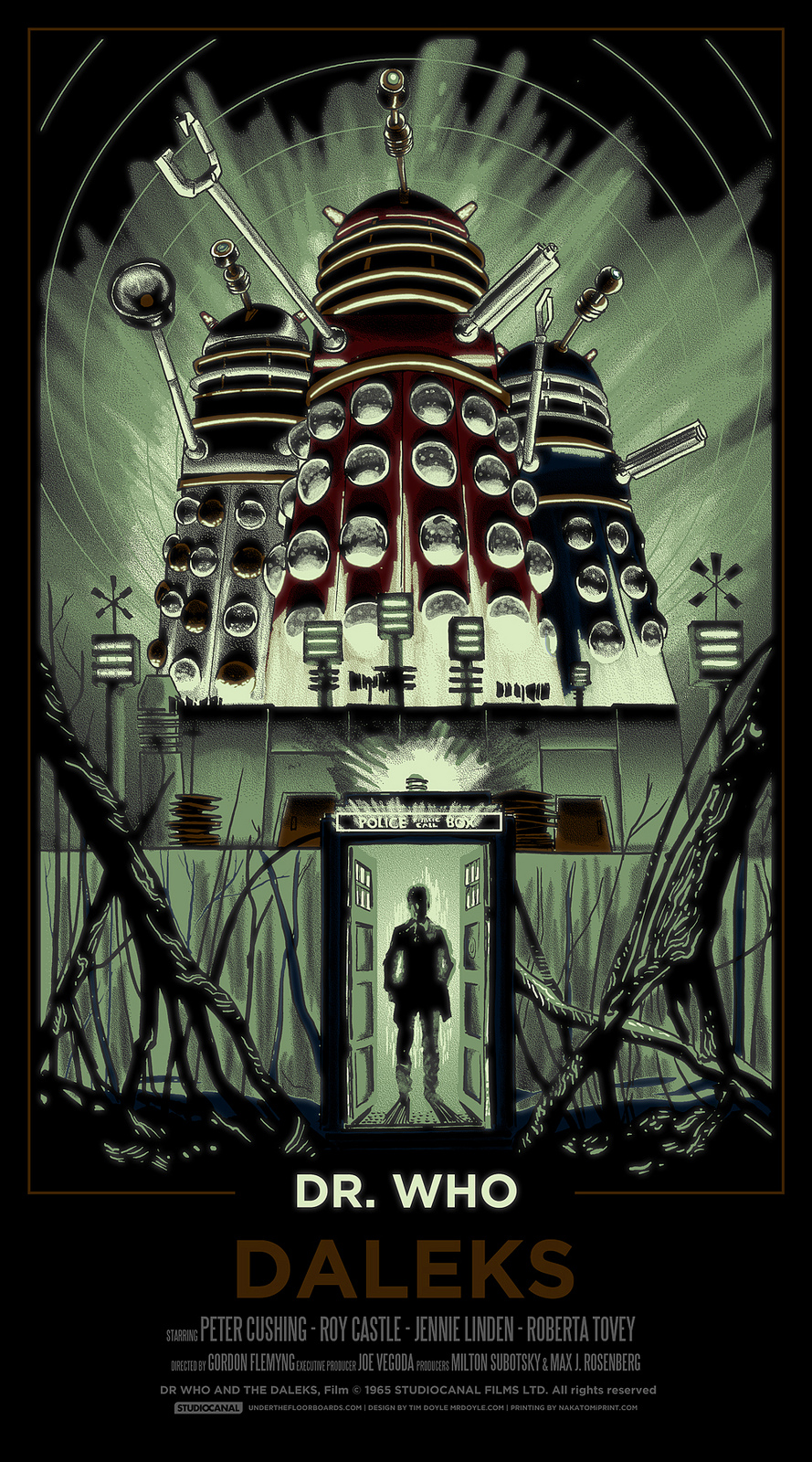 INSIDE THE ROCK POSTER FRAME BLOG Doctor Who and the Daleks Poster by