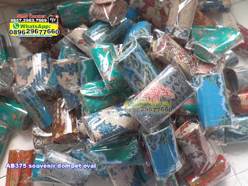 souvenir dompet oval jual