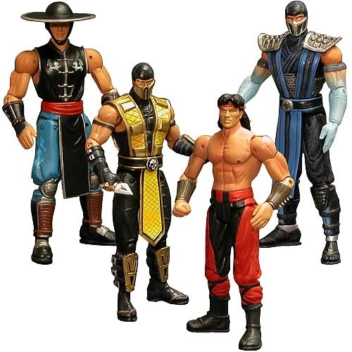 Act. Figures BR Mortal Kombat Shaolin monks e Decption Raridades