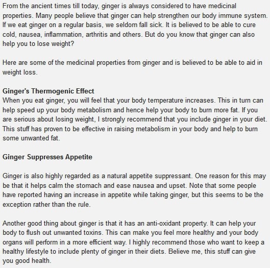 Quick Weight Loss Advices Ginger and Weight Loss Can Ginger Really help Burn Fat?
