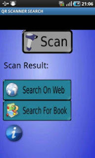 QR Scanner Search Free App Interface on Android