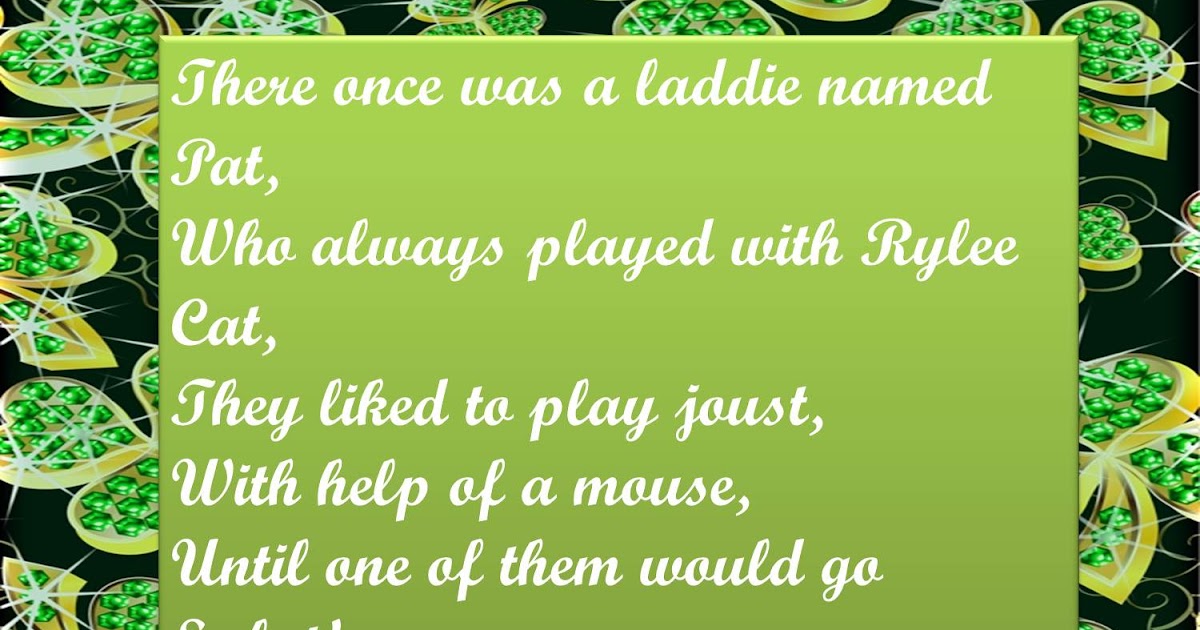 Mrs. G's Musical Machine Luck of the IrishLimericks!