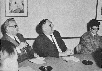 K. Schellenber, Robert Meyer y Lothar Schmid en el Torneo Internacional de Ajedrez Zúrich 1961