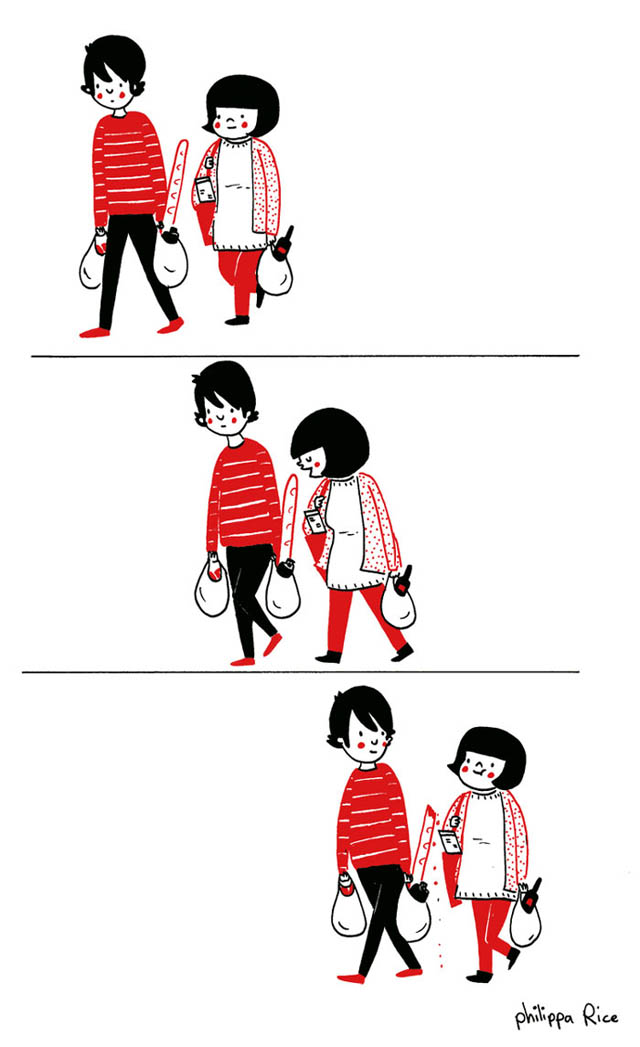 Heartwarming Illustrations Show That True Love Is In The Little Everyday Things - Even shopping for food can be exciting Heartwarming Illustrations Show That True Love Is In The Little Everyday Things - Even shopping for food can be exciting