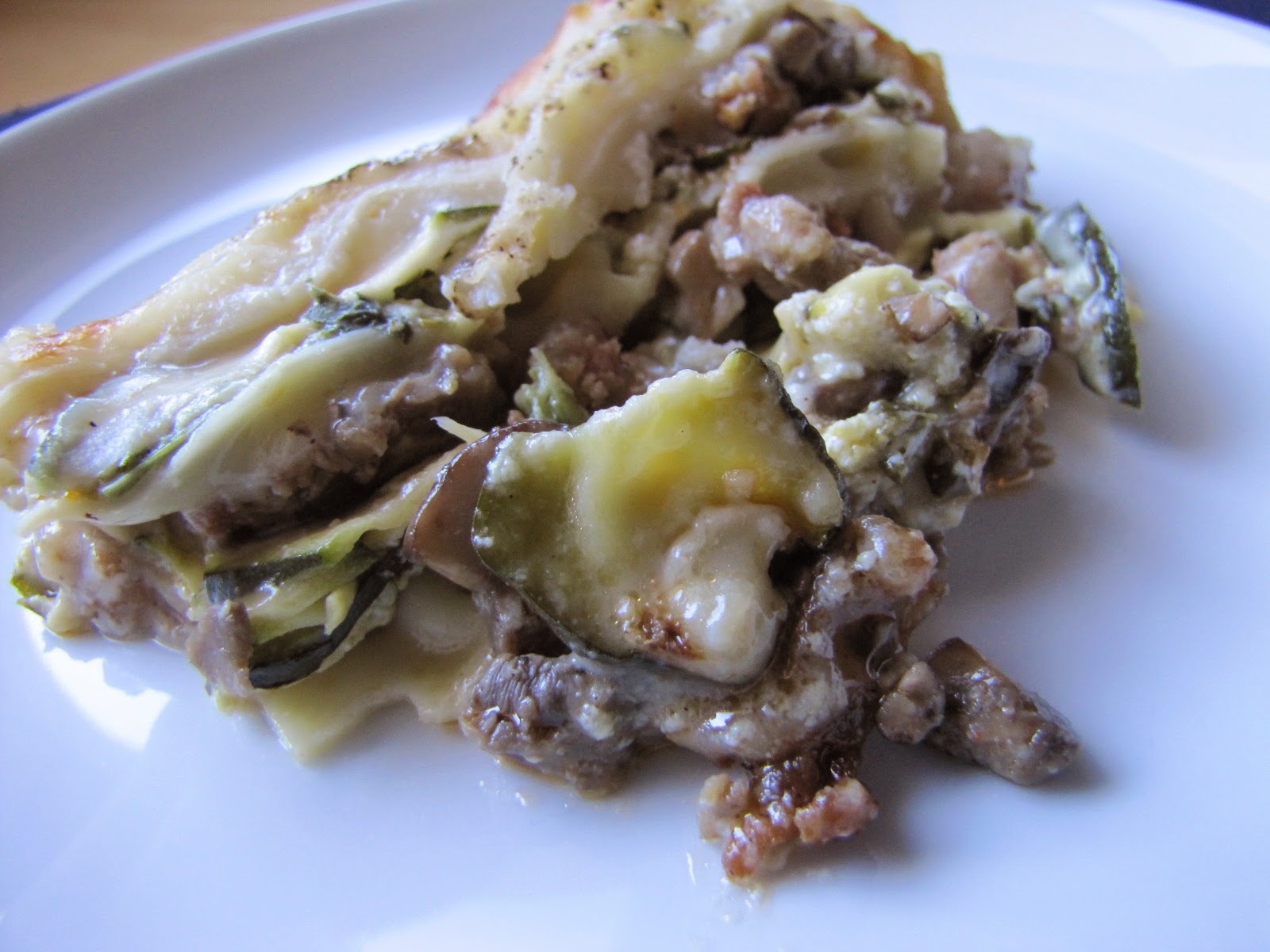 Katie Cooks Dinner GUY FIERI'S WHITE LASAGNA WITH SPICY TURKEY SAUSAGE