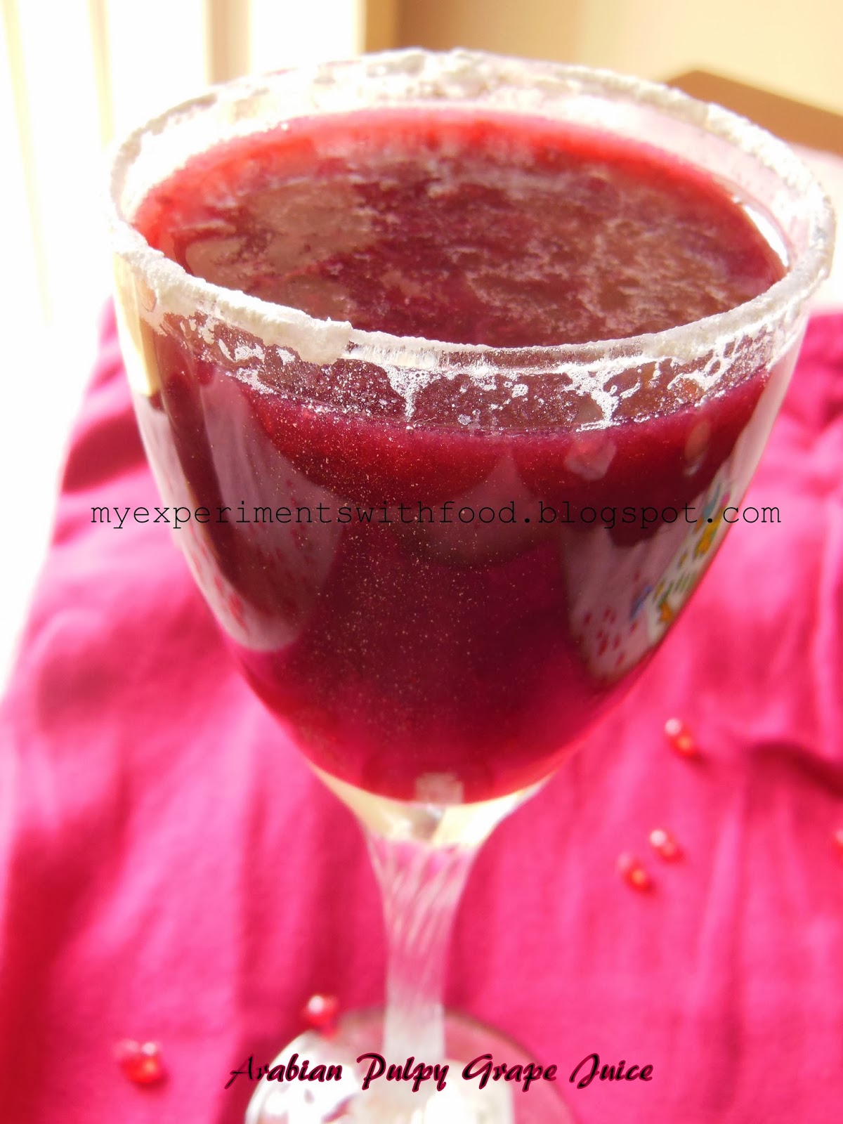 My Experiments With Food Arabian Pulpy Grape Juice