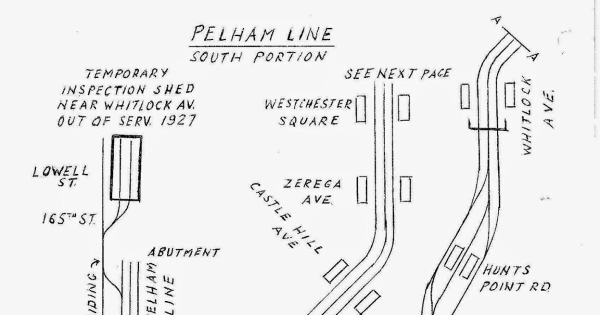 Streetcars and Spatial Analysis Pelham Subway Line Track Plan as of 1988