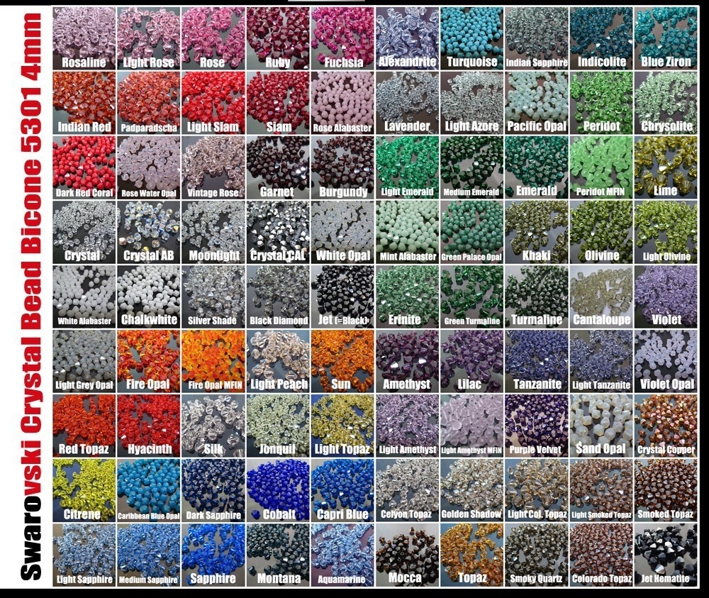 swarovski crystal color charts and other options swarovski color charts