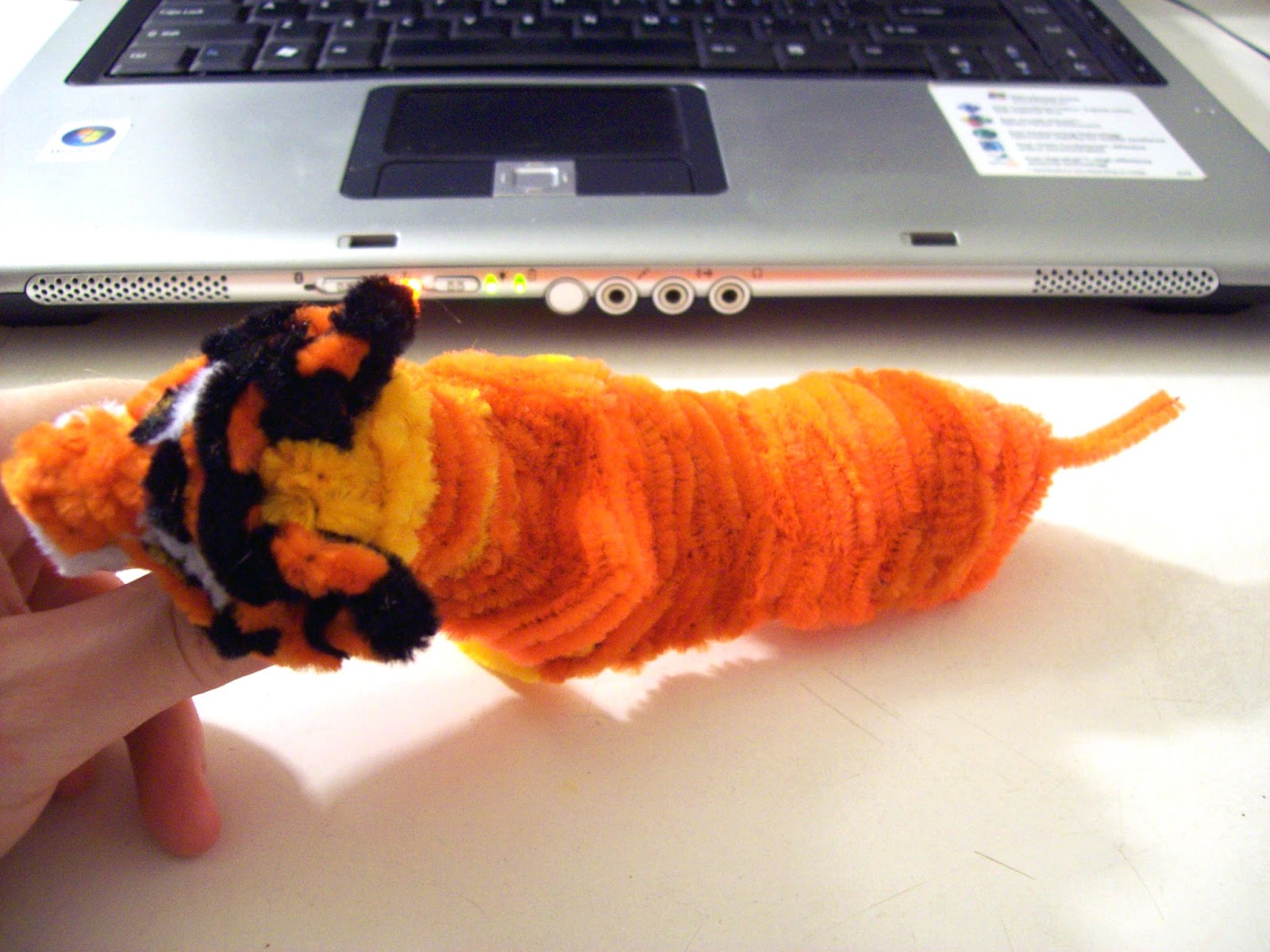 Ash's process blog Pipe Cleaner Tiger Sculpture and Process
