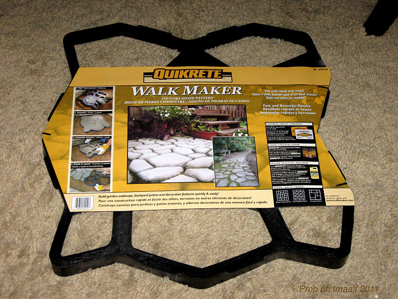 Two Men and a Little Farm QUIKRETE COBBLESTONE PATH MOLD