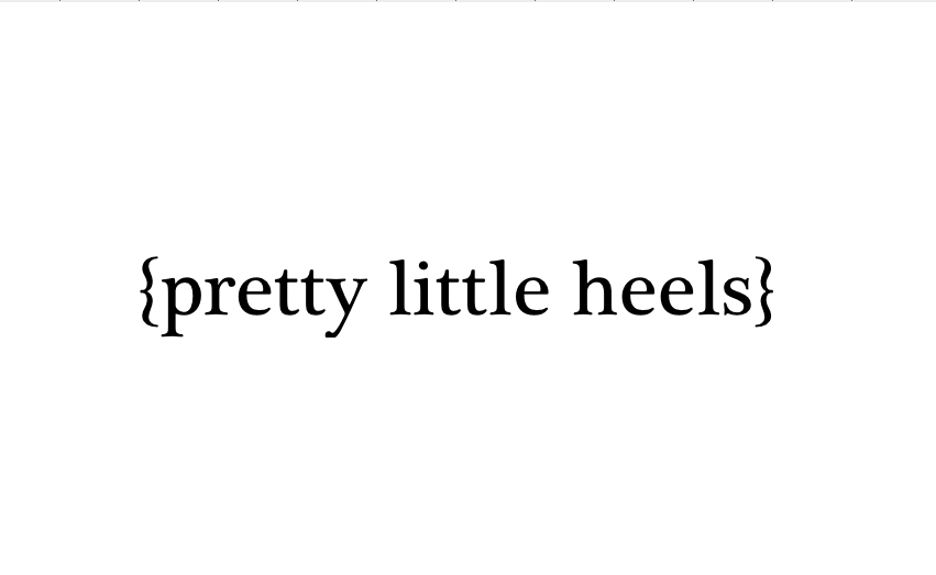 Pretty Little Heels