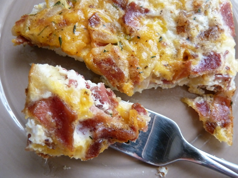 Cookin' Cowgirl Bacon and Hash Brown Skillet Egg White Frittata