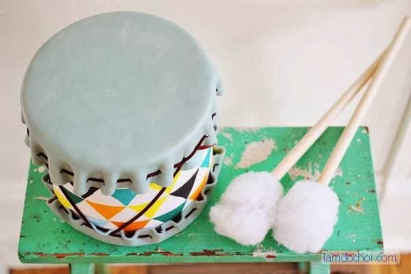 Trống Đồ Chơi Tự Chế Cho Bé 2