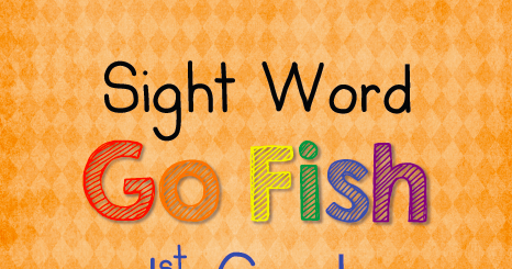 Finally in First: Sight Word Go Fish Giveaway