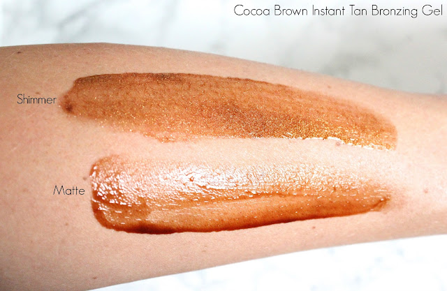 Cocoa Brown Instant Tan Bronzing Gels