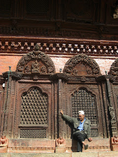old man at kathmandu temple