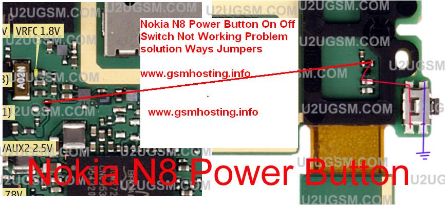 cellfirmware nokia n8 power button on off switch not working problem solution ways jumpers
