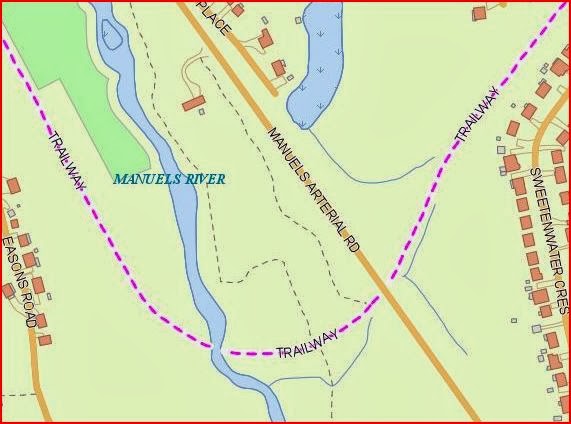 Manuels River Trail Map Trekking To Town: Leg 6: Mineral's Road To Spruce Hill Road