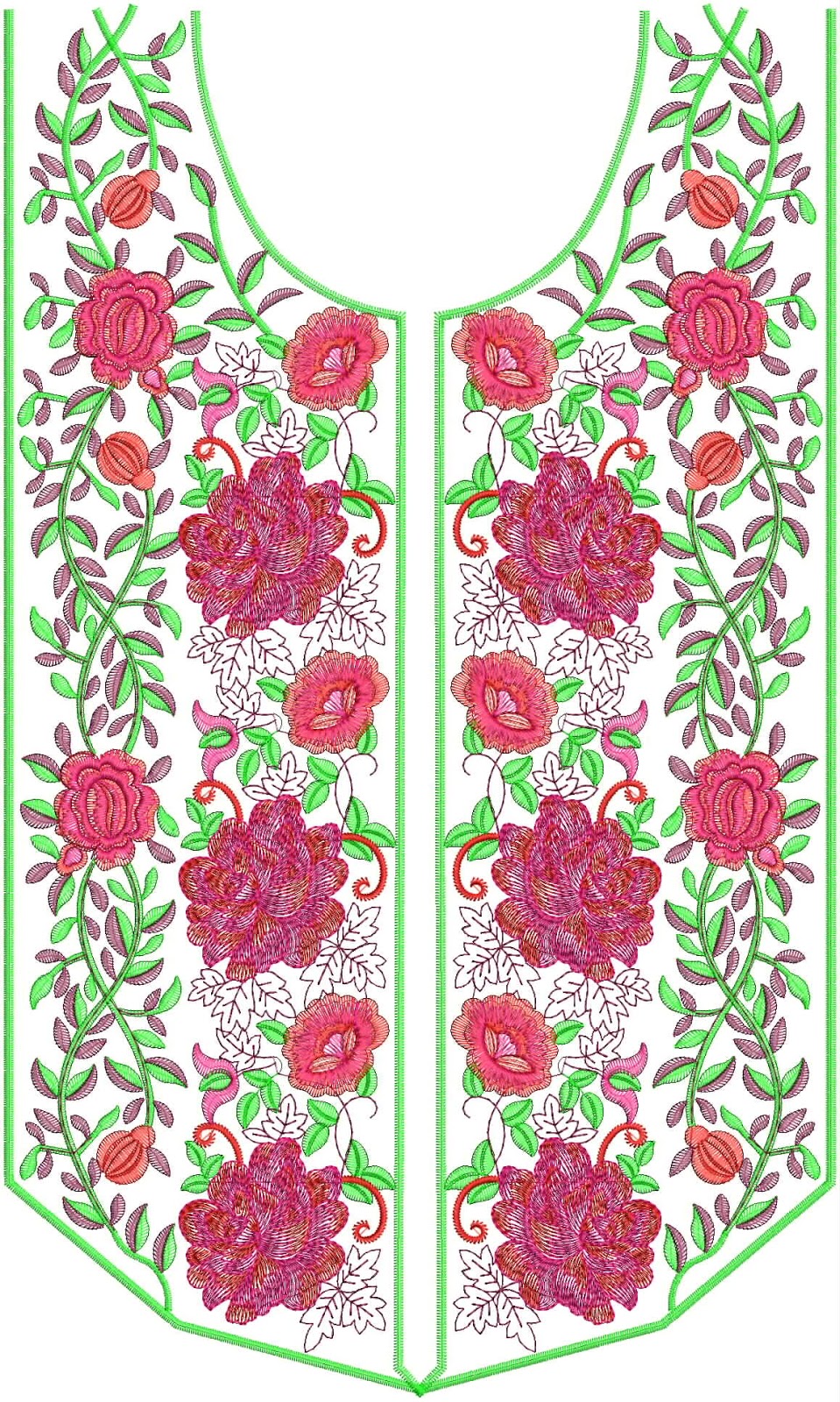 Embdesigntube Fancy Attractive Embroidery Neck Patterns