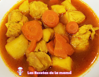 Receta de guisado de pollo