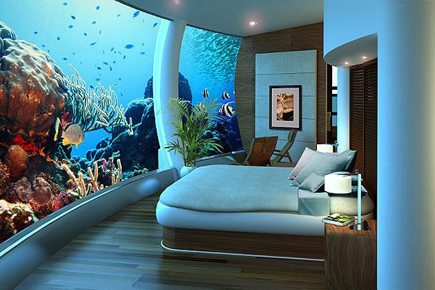   Kamar hotel bawah laut ini lebih dikenal